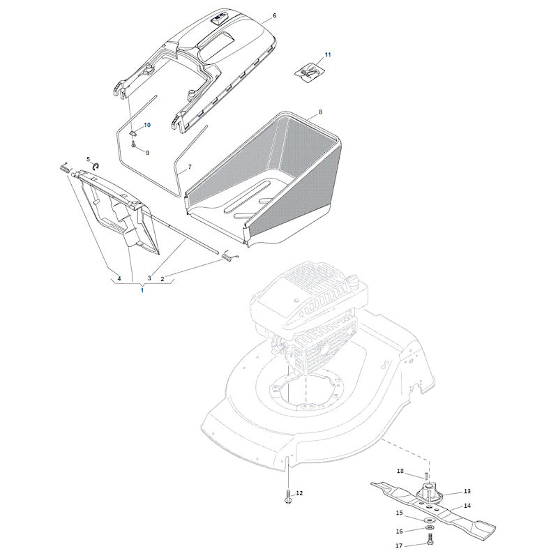 ATCO Liner 16 299434027-AT4 Grasscatcher Spares