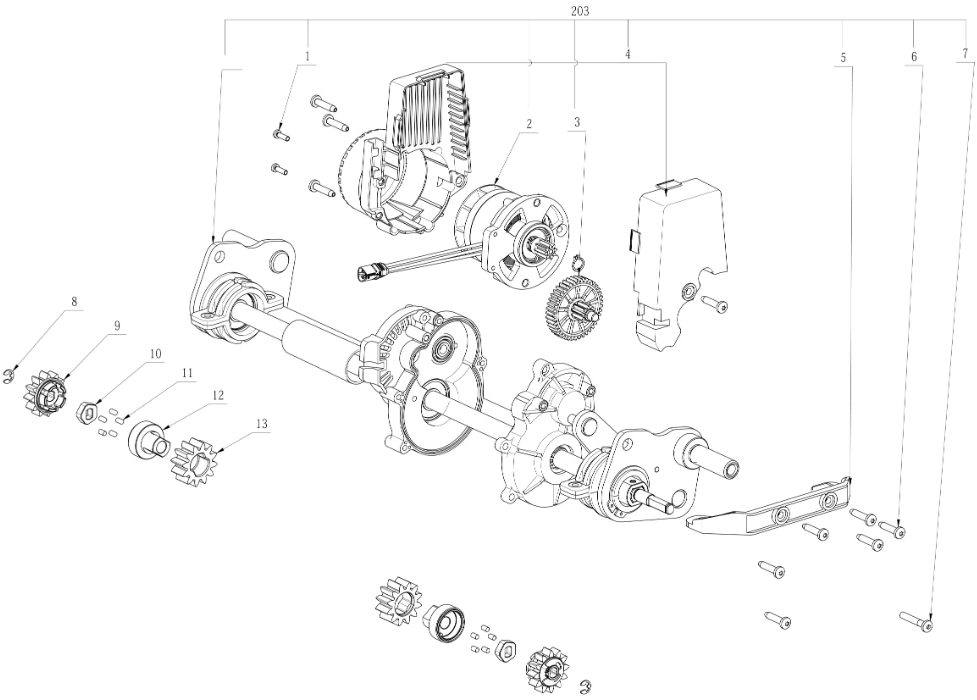 EGO LM2130E-SP Lawn Mower (Feb 2023) - Drive Unit Assy