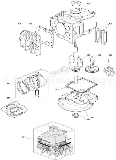 Homelite HL454SP 299264643/BQ Engine Spares - 2 Homelite HL454SP 299264643/BQ Engine Spares - 2