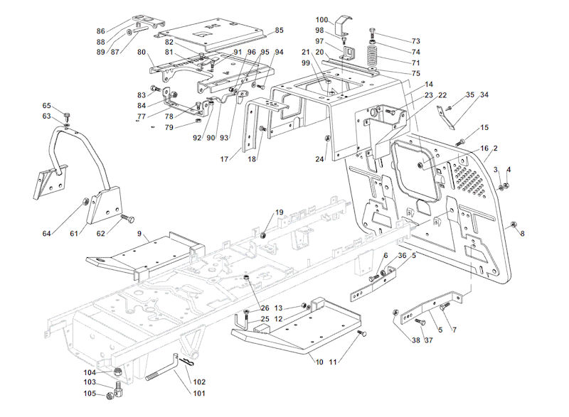 GT40H Chassis Frame