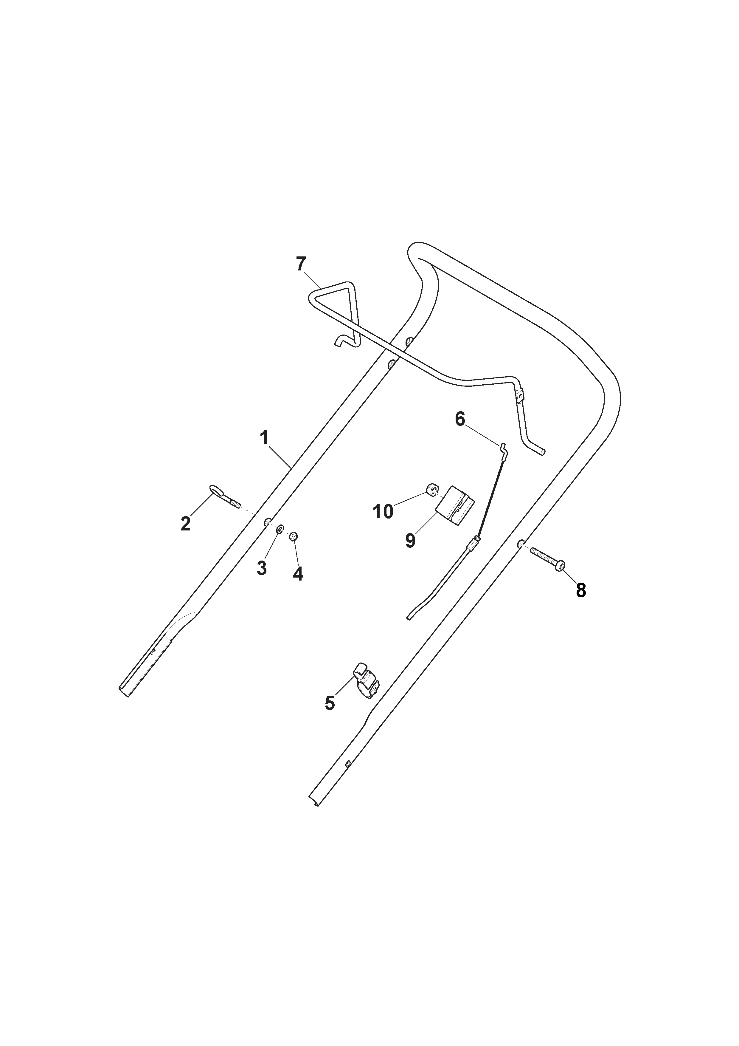 Handle Upper Part - Mountfield HP414 RS100 OHV (2011) 297411043/BQ