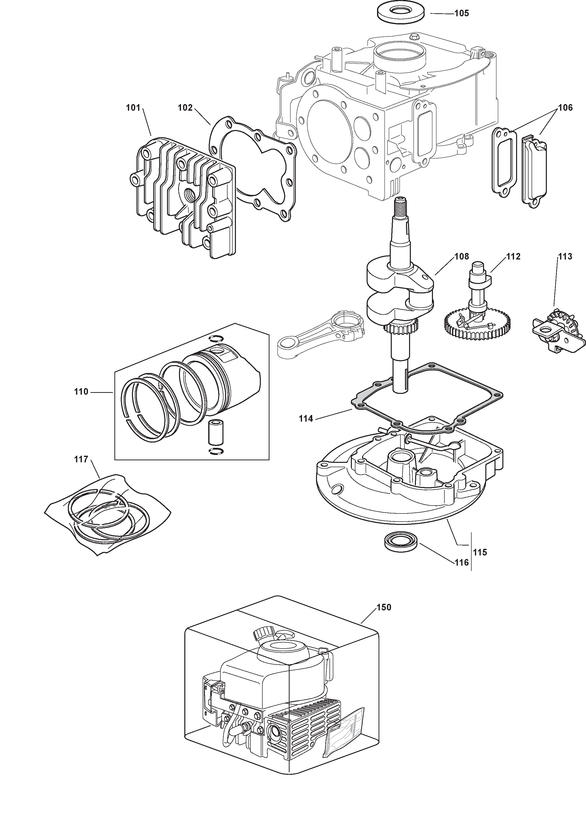 Engine continued - Mountfield HP414 V35 (2011) 297411143/BQ Engine continued - Mountfield HP414 V35 (2011) 297411143/BQ