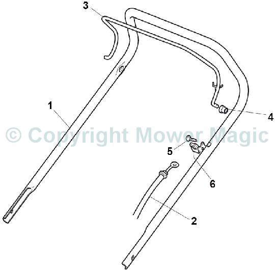 Handler Upper Part - Mountfield HP425 (2011) 294434038/M10