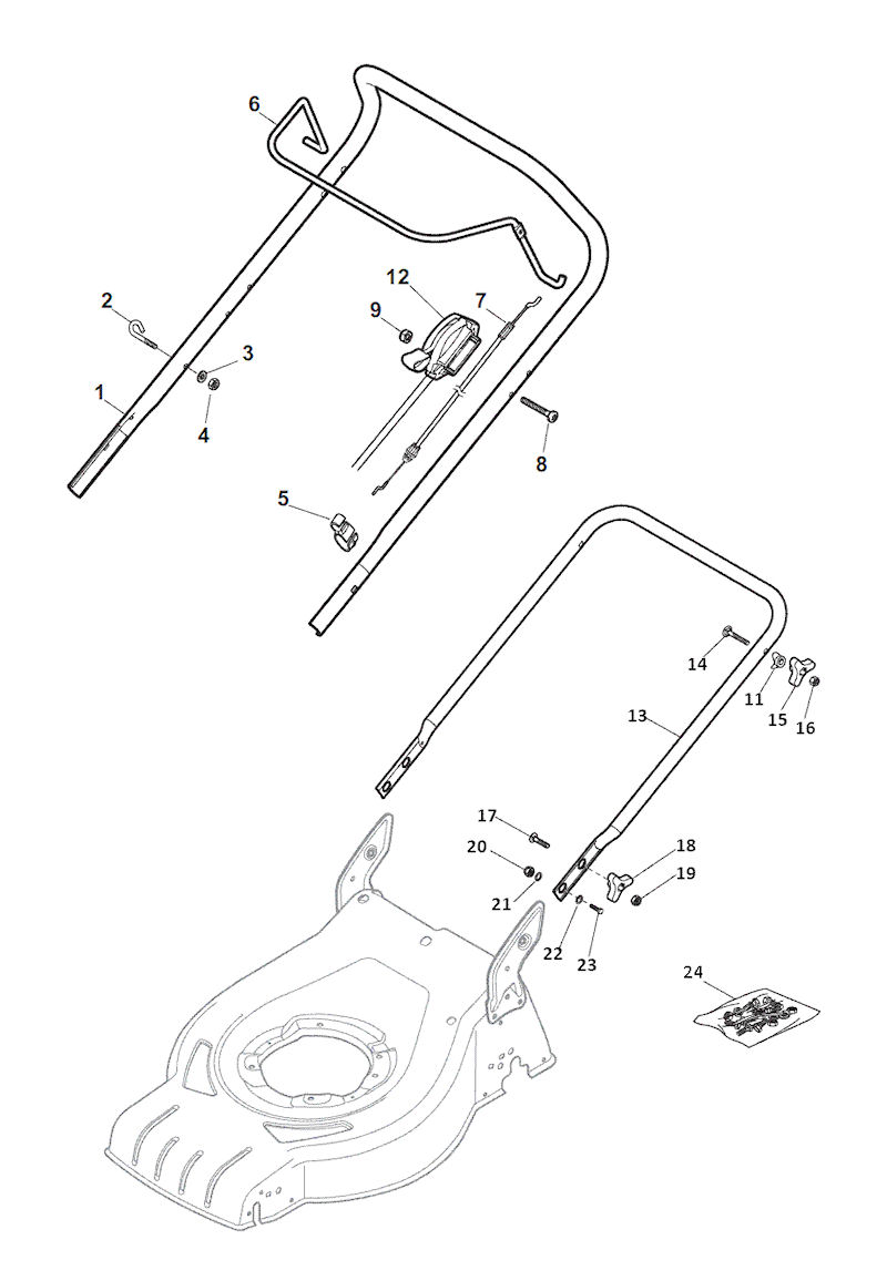 Mountfield HP425 Handles