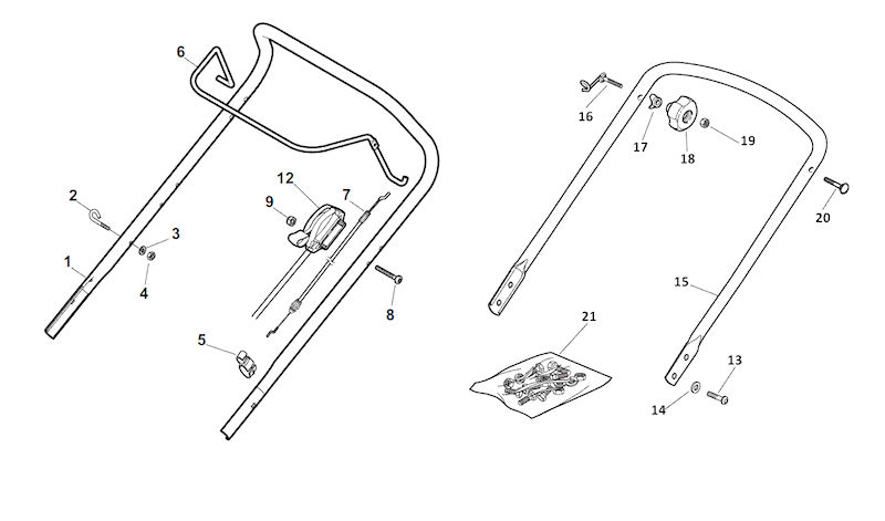 HP454 HANDLES