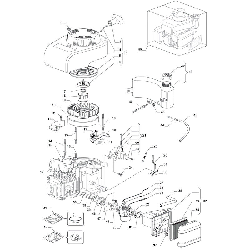 Mountfield HW531PD 294556843/M16 Engine Spares - 1