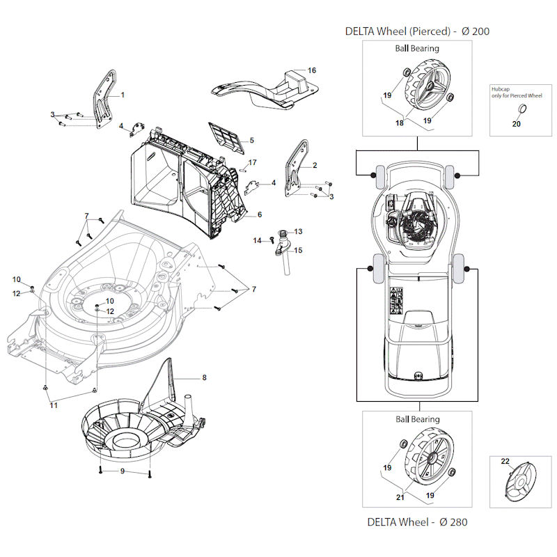 Mountfield HW531PD 294556843/M16 Belt Protection Spares