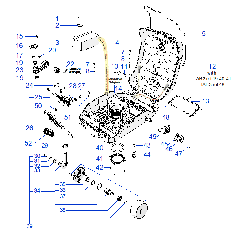 Ambrogio L250 - Main Body & Battery Ambrogio L250 - Main Body & Battery