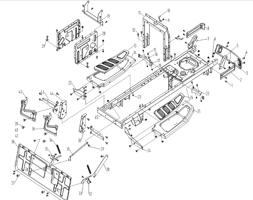 Rear Rack Assy - Cobra LT86MRL Lawn Tractor (April 2023) Rear Rack Assy - Cobra LT86MRL Lawn Tractor (April 2023)