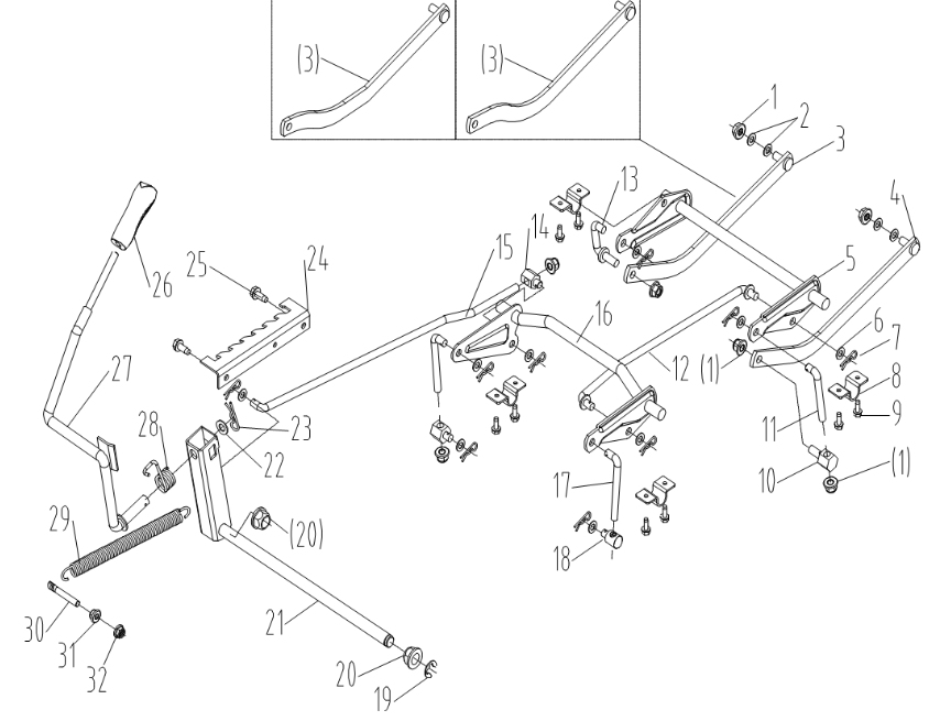Rear Axle Assy - Cobra LT86MRL Lawn Tractor (April 2023) Rear Axle Assy - Cobra LT86MRL Lawn Tractor (April 2023)