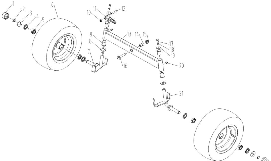 Front Axle Assy - Cobra LT86MRL Lawn Tractor (April 2023) Front Axle Assy - Cobra LT86MRL Lawn Tractor (April 2023)