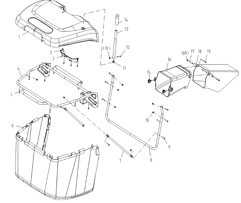 Grass Collector - Cobra LT86MRL Lawn Tractor (April 2023) Grass Collector - Cobra LT86MRL Lawn Tractor (April 2023)