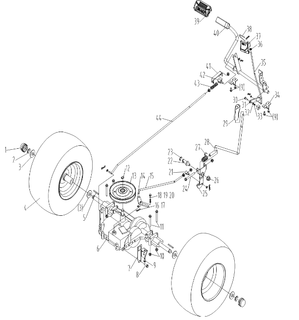 Mechanical Pedal Assy - Cobra LT86MRL Lawn Tractor (April 2023) Mechanical Pedal Assy - Cobra LT86MRL Lawn Tractor (April 2023)