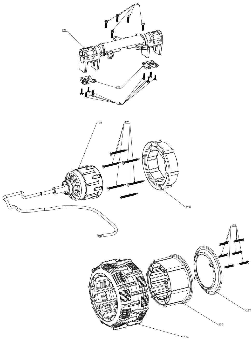 3. LUBA 2 - Rear Wheels and Axle