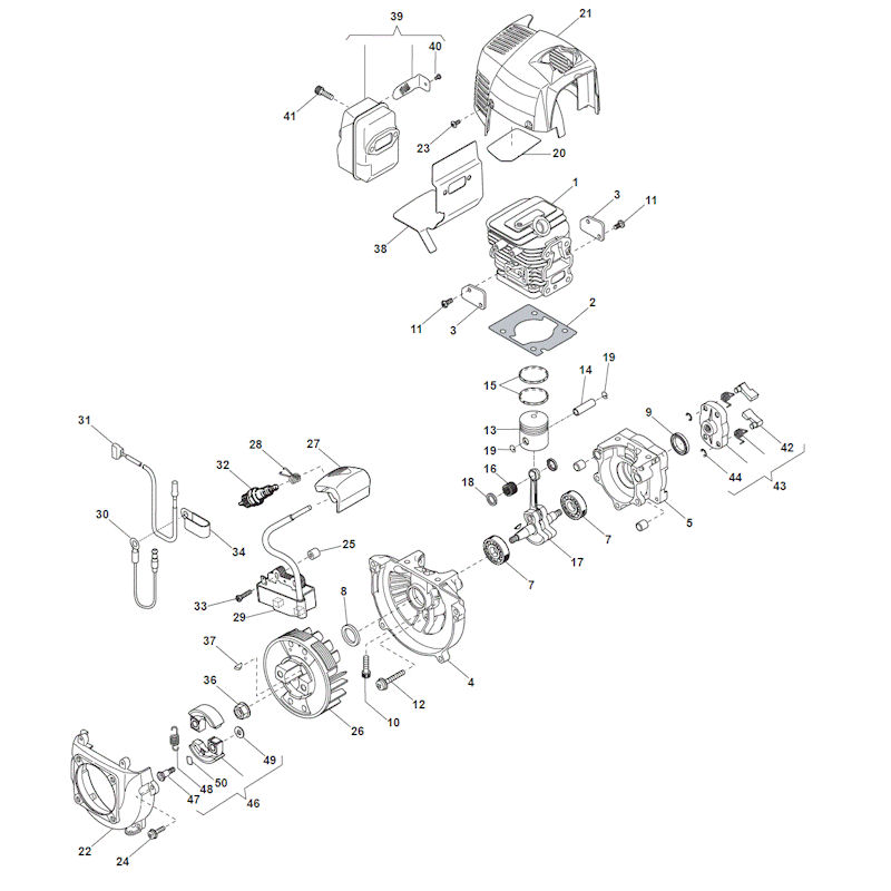 Mountfield BK27ED 288121003/14 Engine Spares