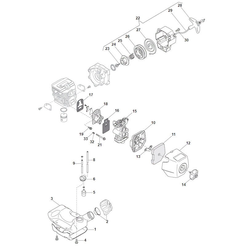 Mountfield BK27ED 288121003/14 Starter Spares