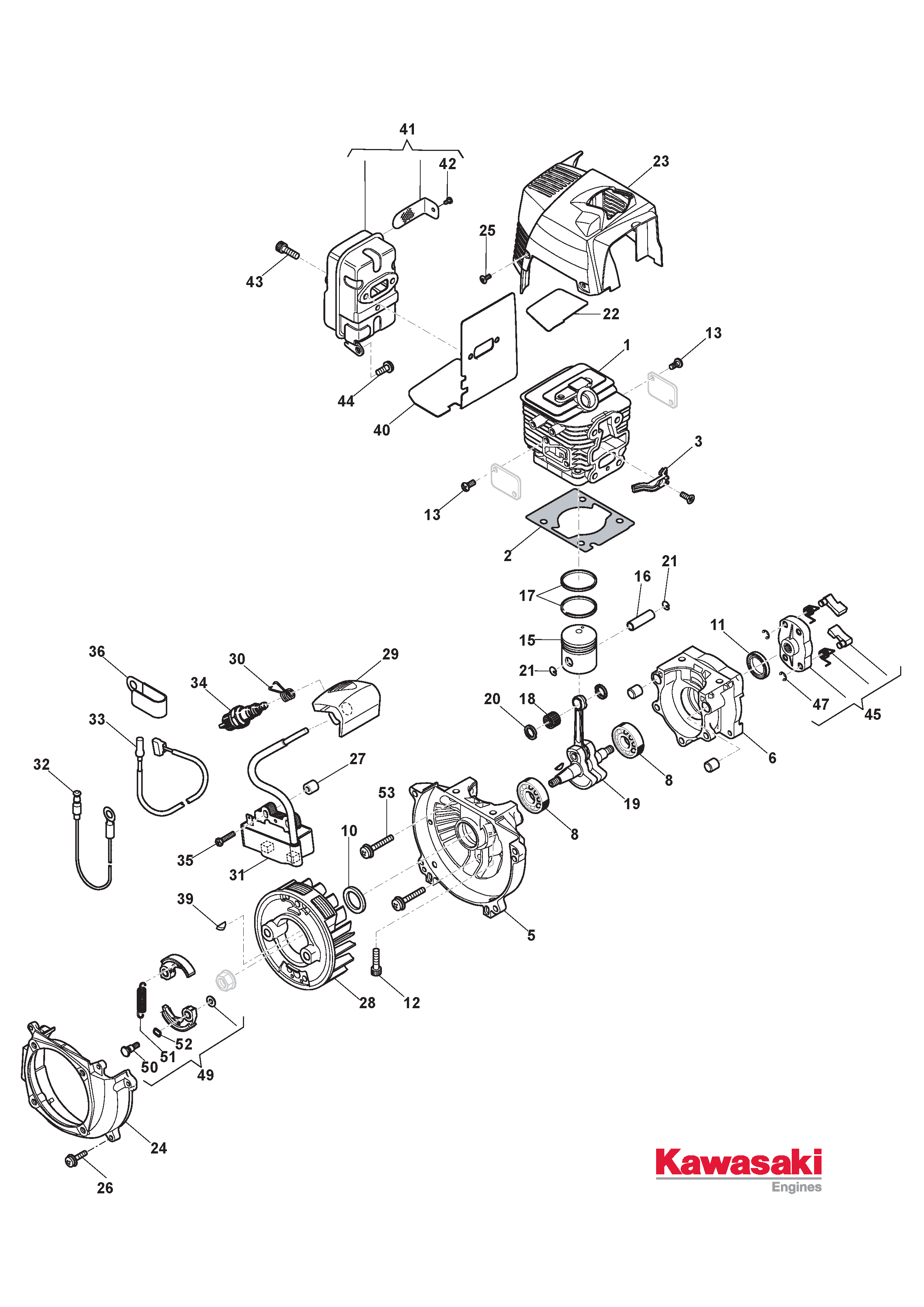 Mountfield BK35ED 288221003/14 Engine Spares