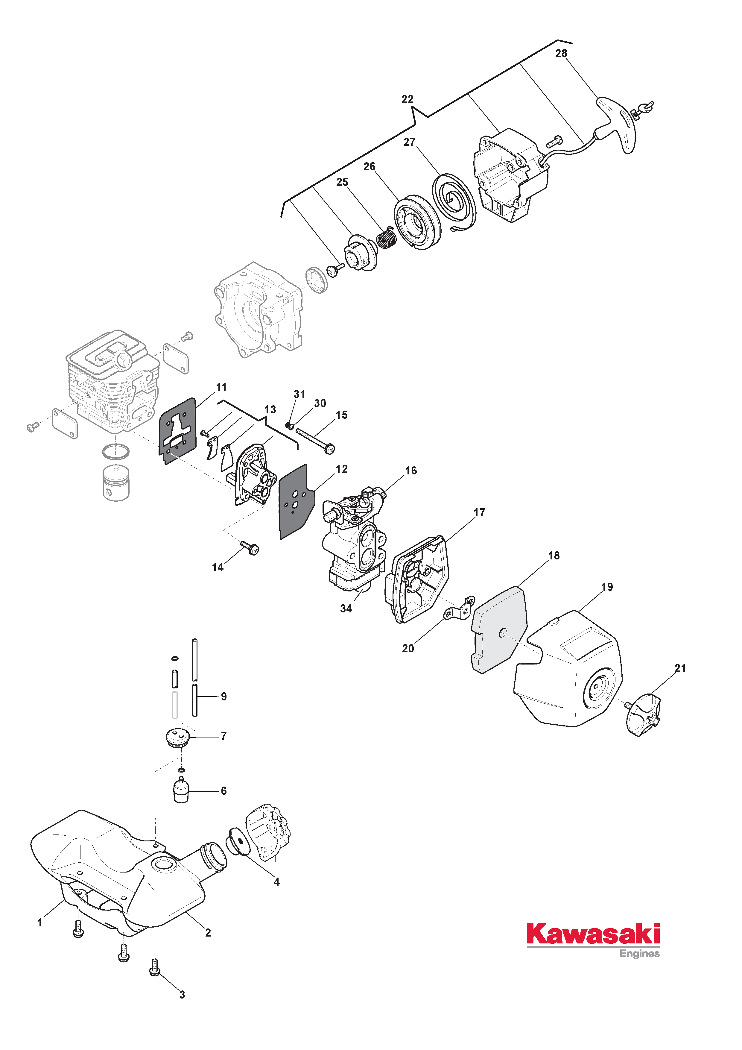 Mountfield BK35ED 288221003/14 Starter Spares