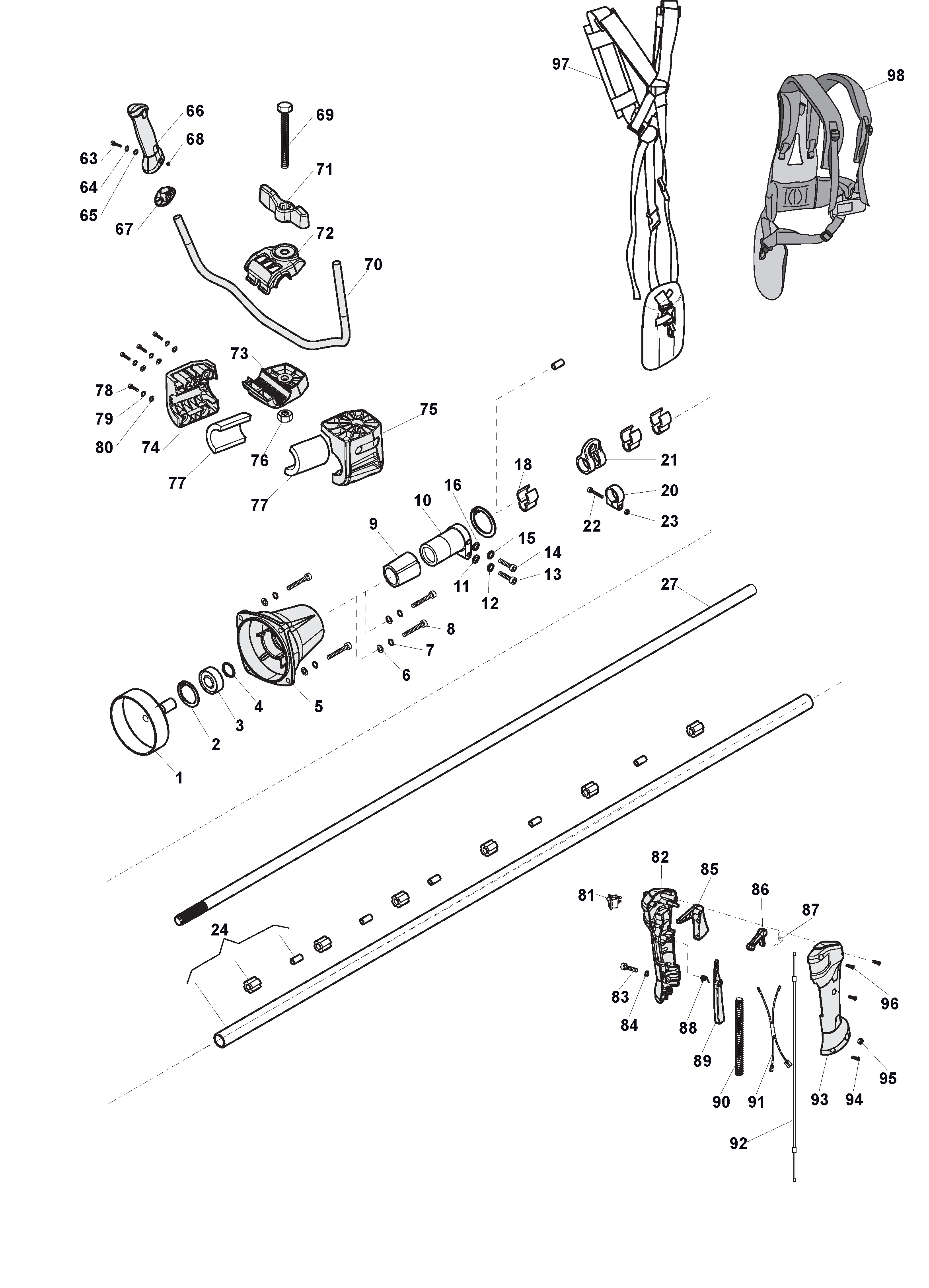 Mountfield BK35ED 288221003/14 Transmission Spares