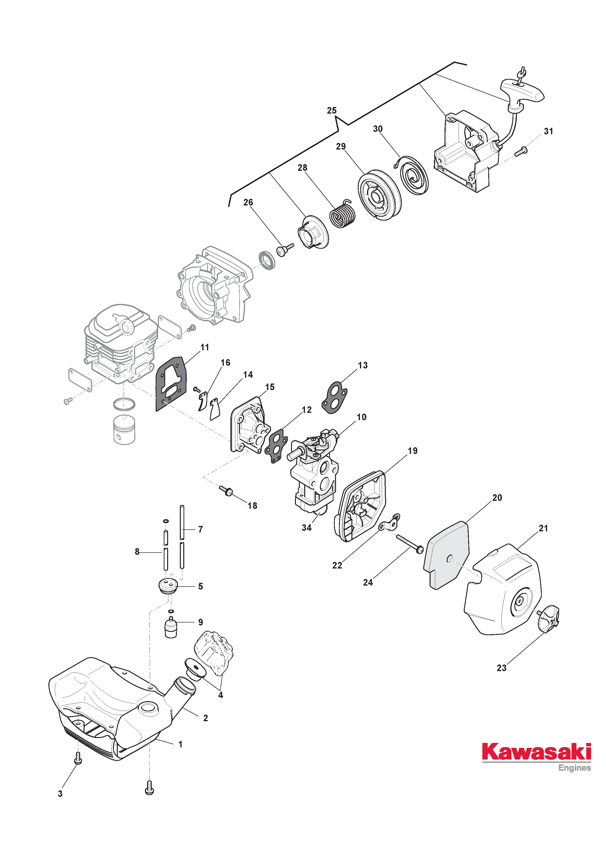 Mountfield BK45ED 288321003/14 Starter Spares