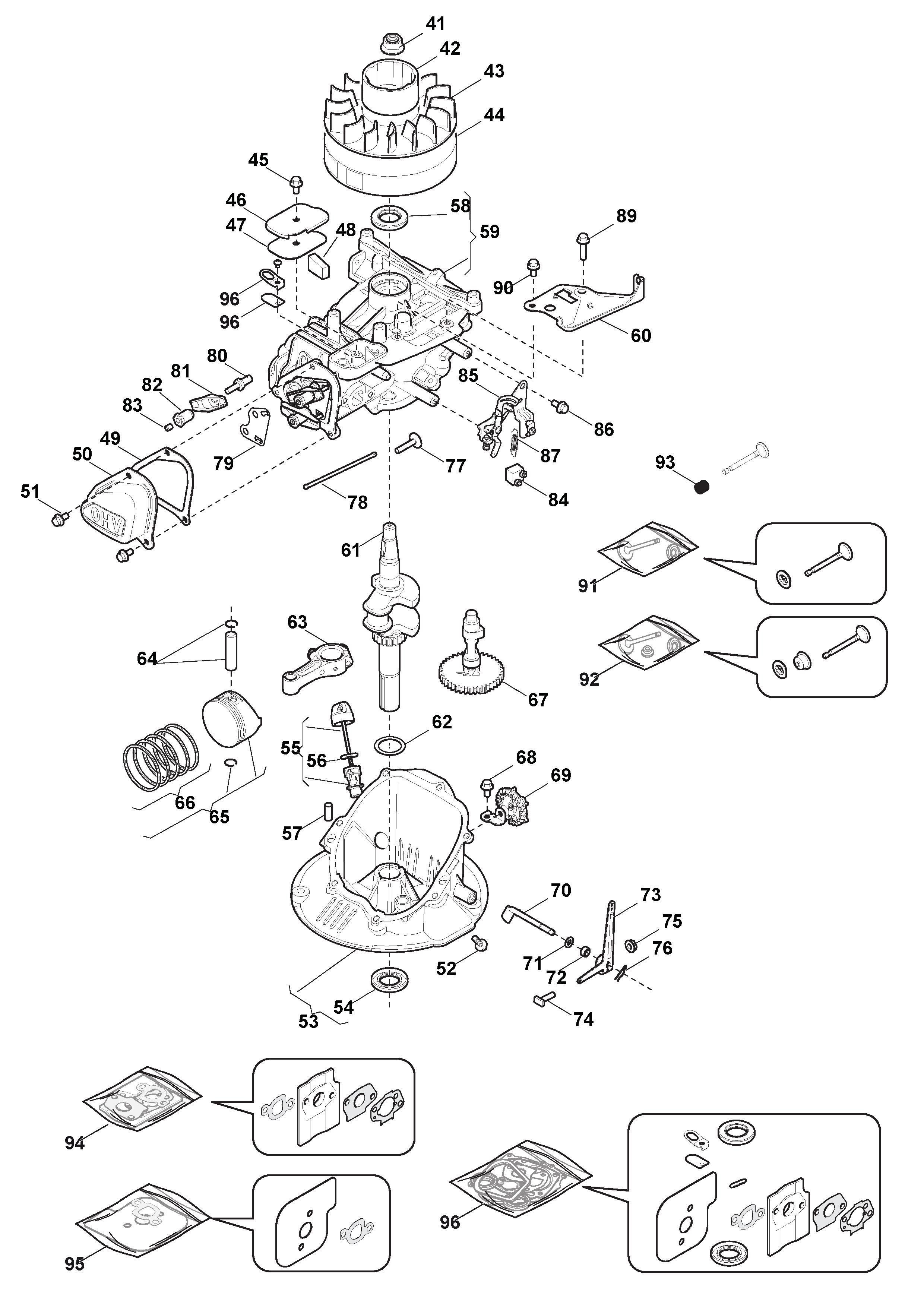 Mountfield Compact 36 211360043/M13 Engine Spares - 2