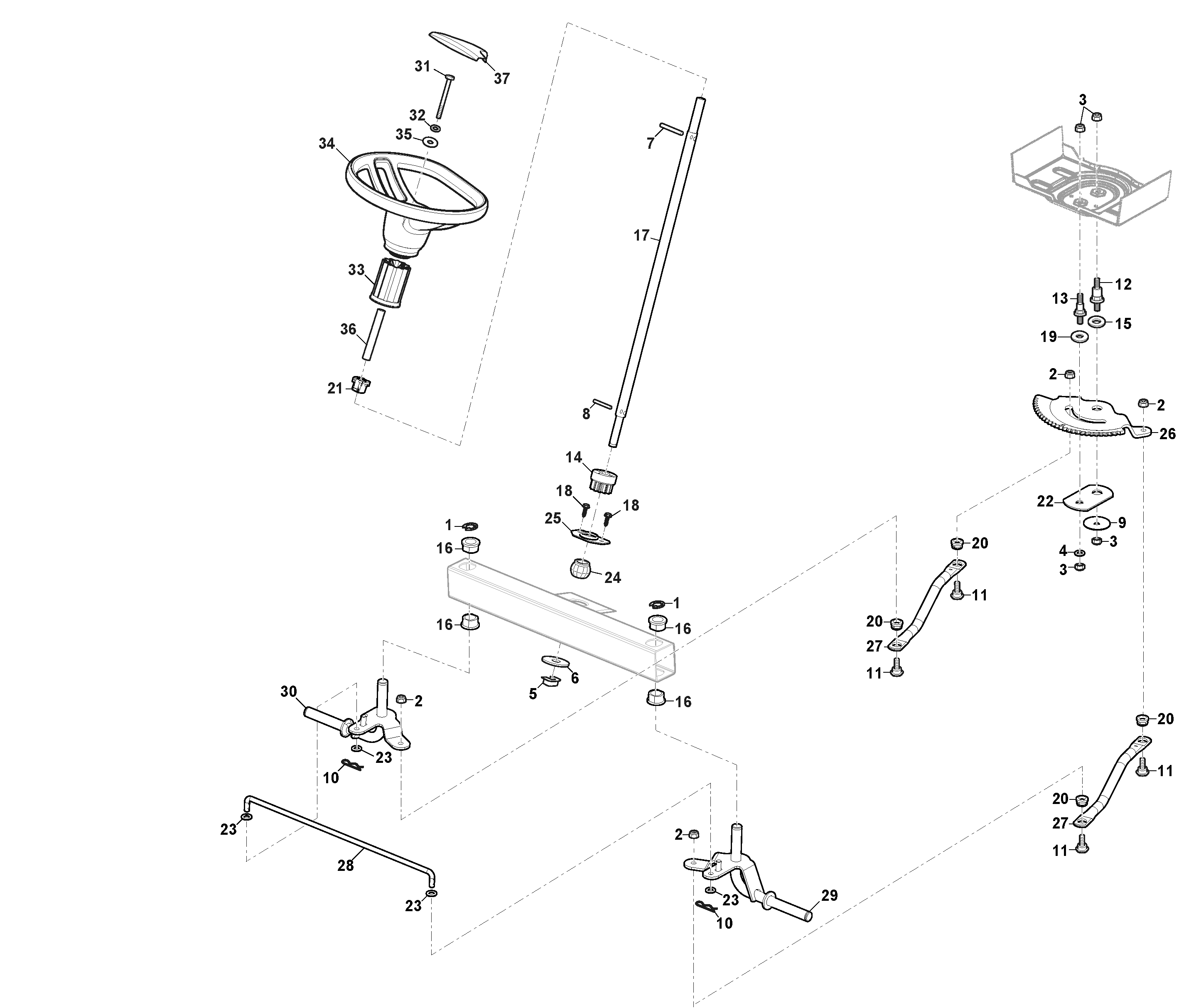 Freedom 28E - Steering