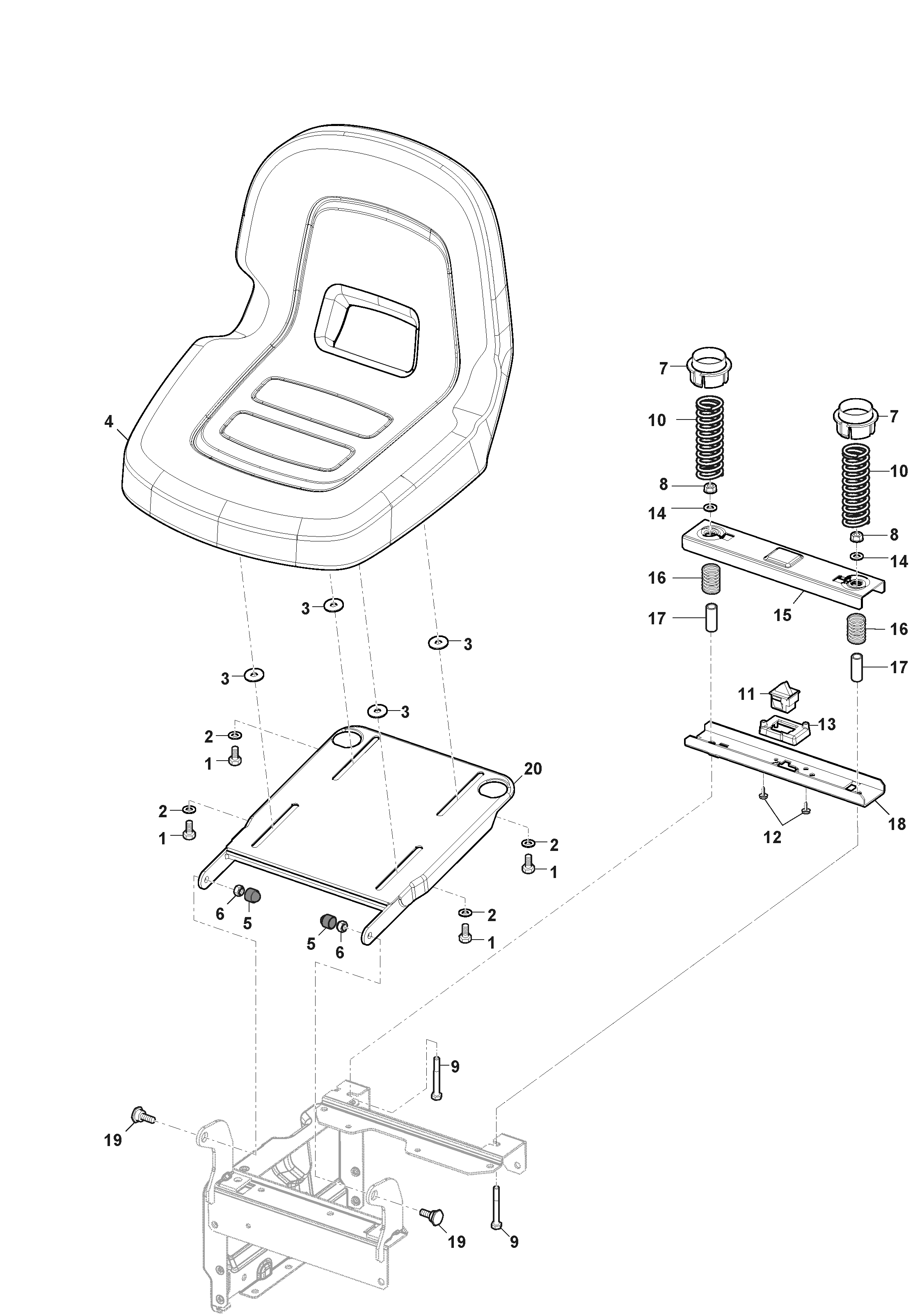 Freedom 28E - Seat Support