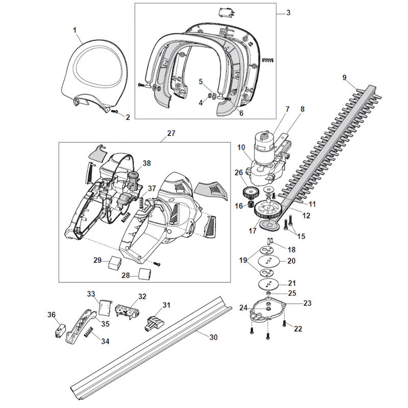 Mountfield MH48LI 273560003/M15 Spares