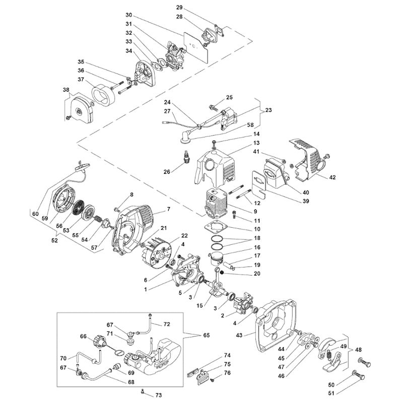 Mountfield MHM2622 251460003/MO9 Engine Spares