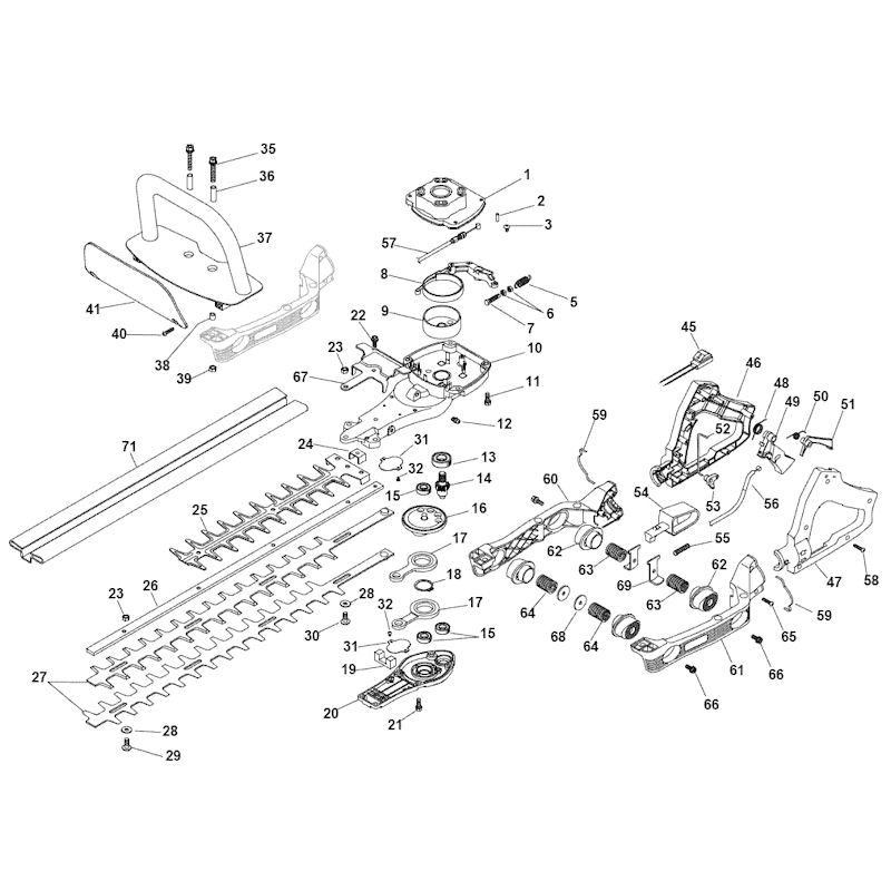 Mountfield MHM2622 251460003/MO9 Cutting Unit Spares