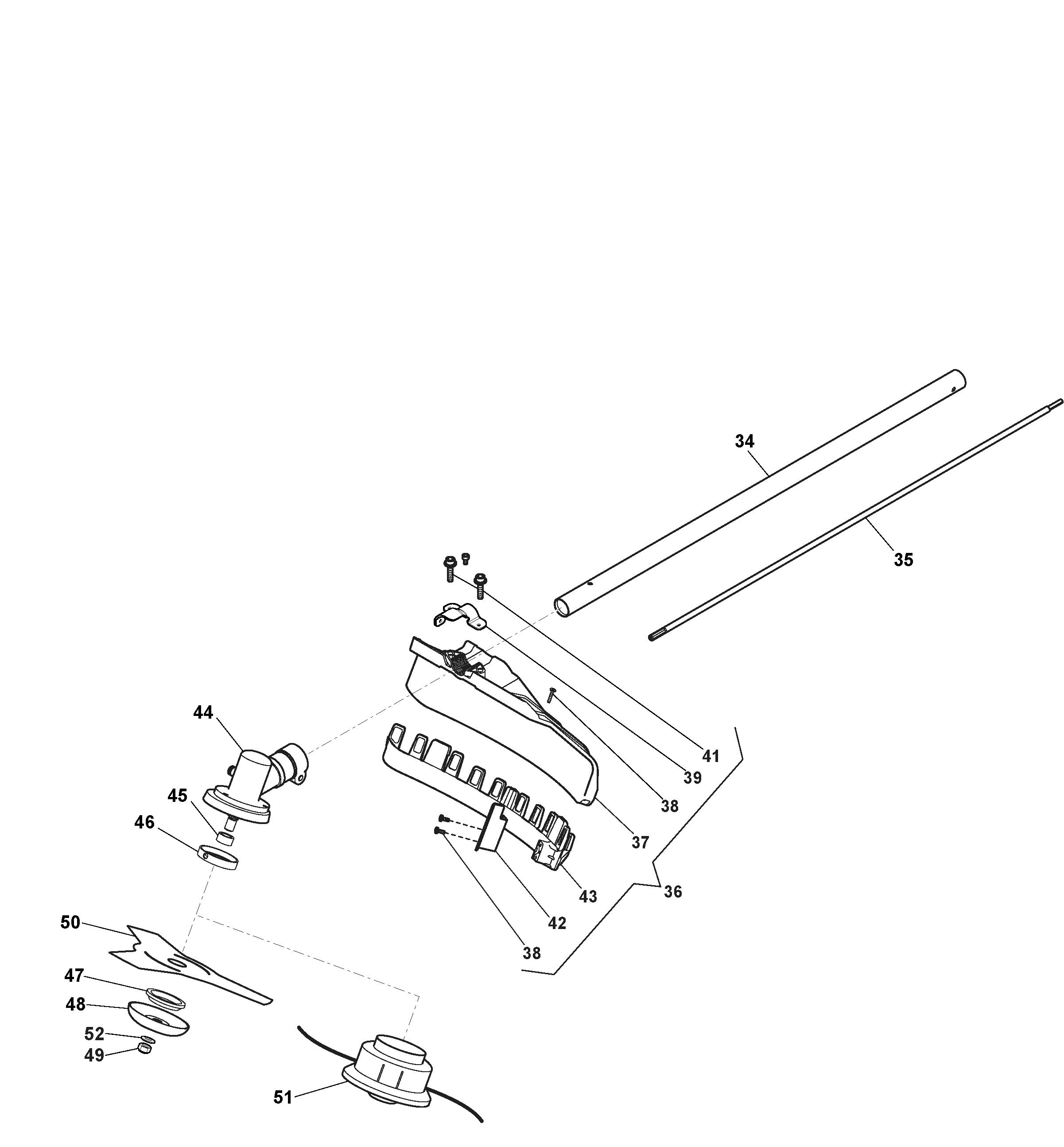 Mountfield MM2603 287120123/M16<br /> Brushcutter Attachment