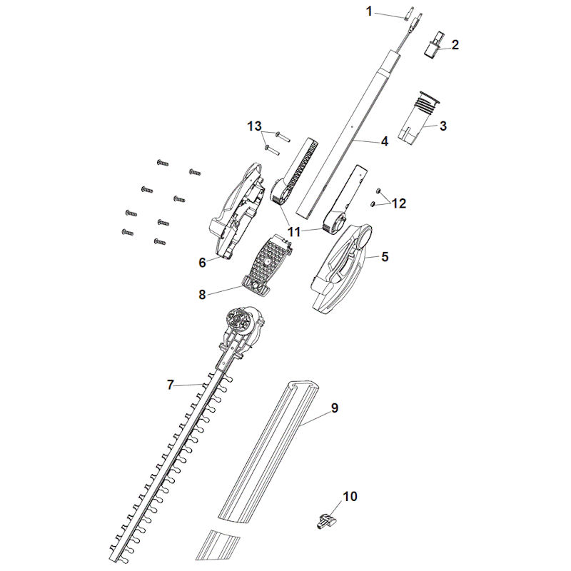 Mountfield MM48LI 277340003/M15 Hedgetrimmer Spares