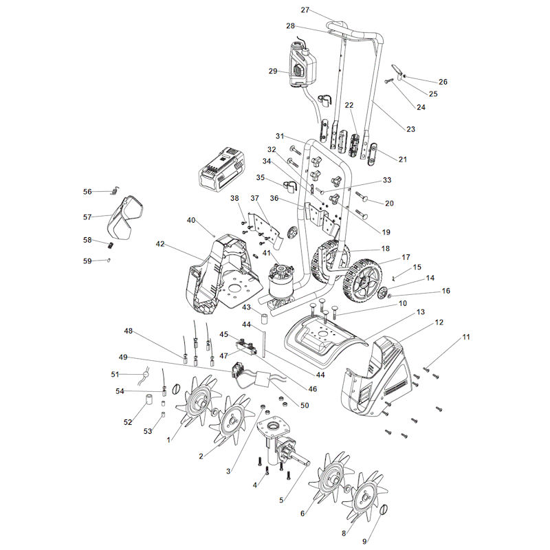 Mountfield MR48LI 276260003-M15 Spares