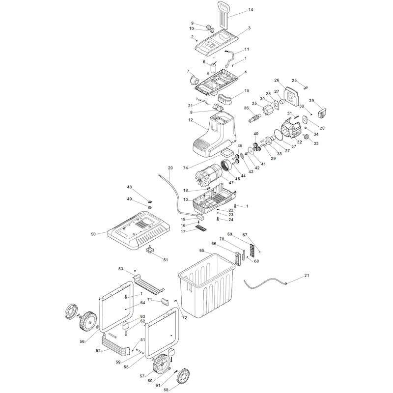 Mountifeld MS2500 290001253/M13 Spares