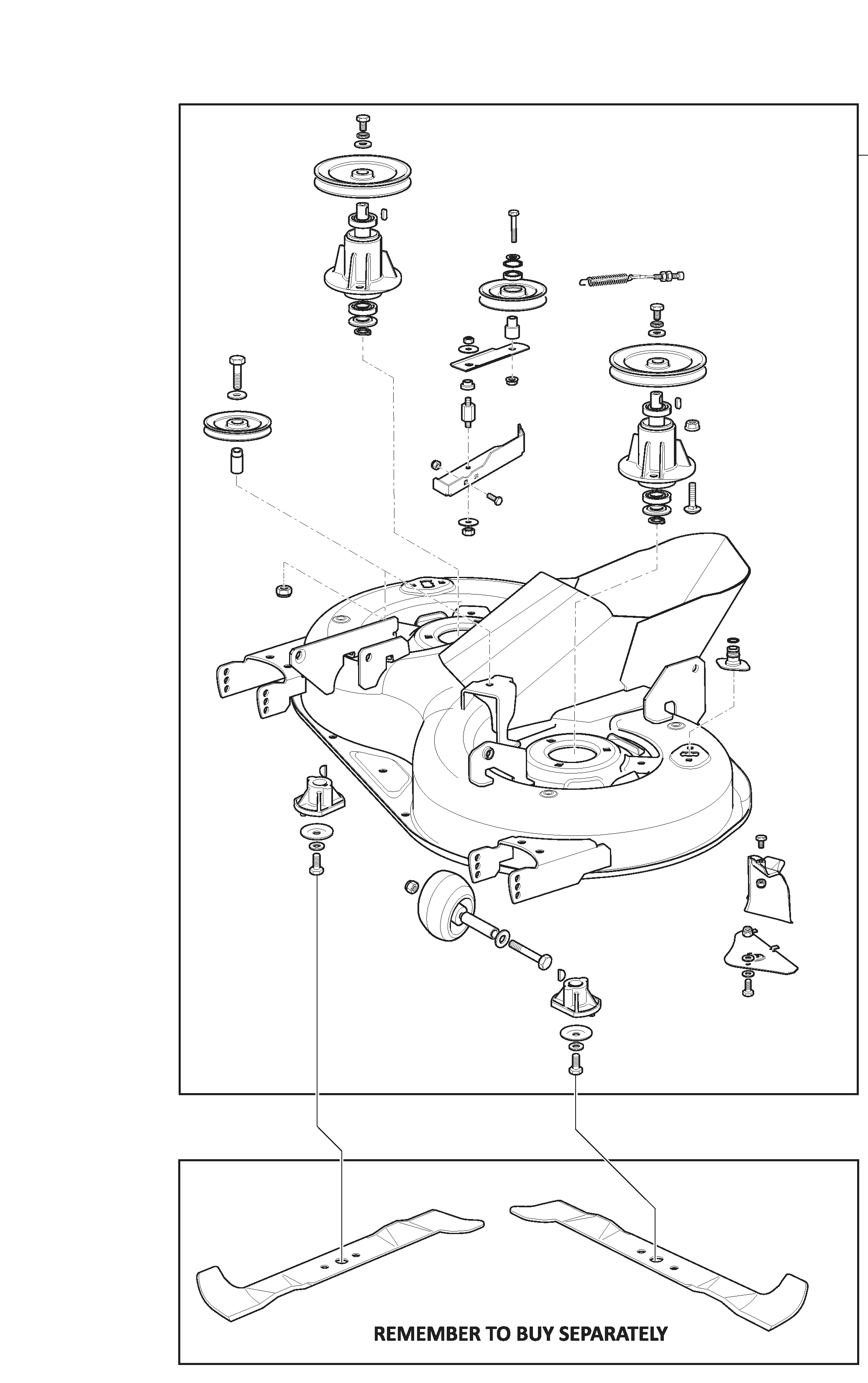 MTF 84 H - Cutting Deck Assy - MP84