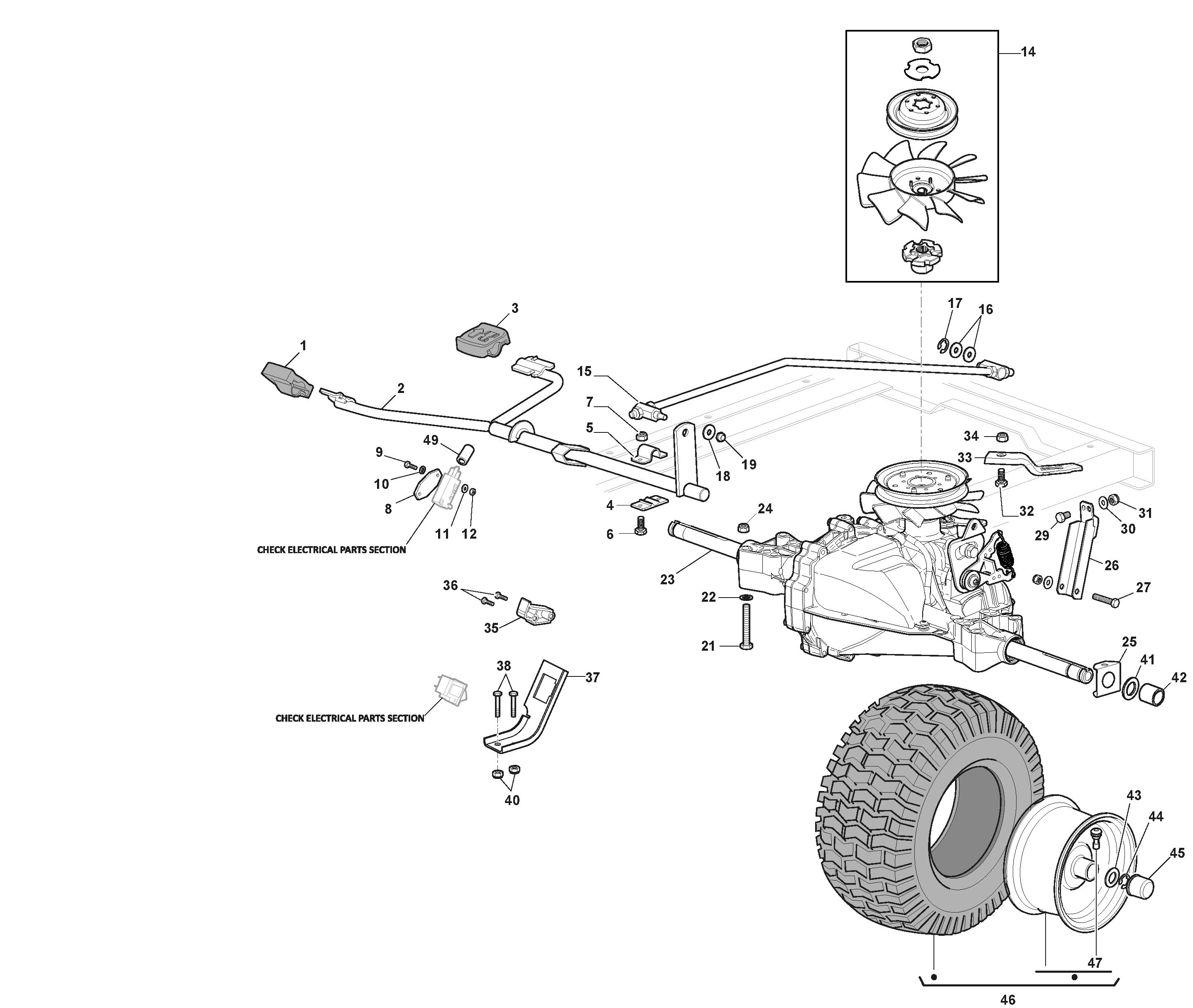 MTF 84 H - Hydrostatic Transmission - Hydrogear