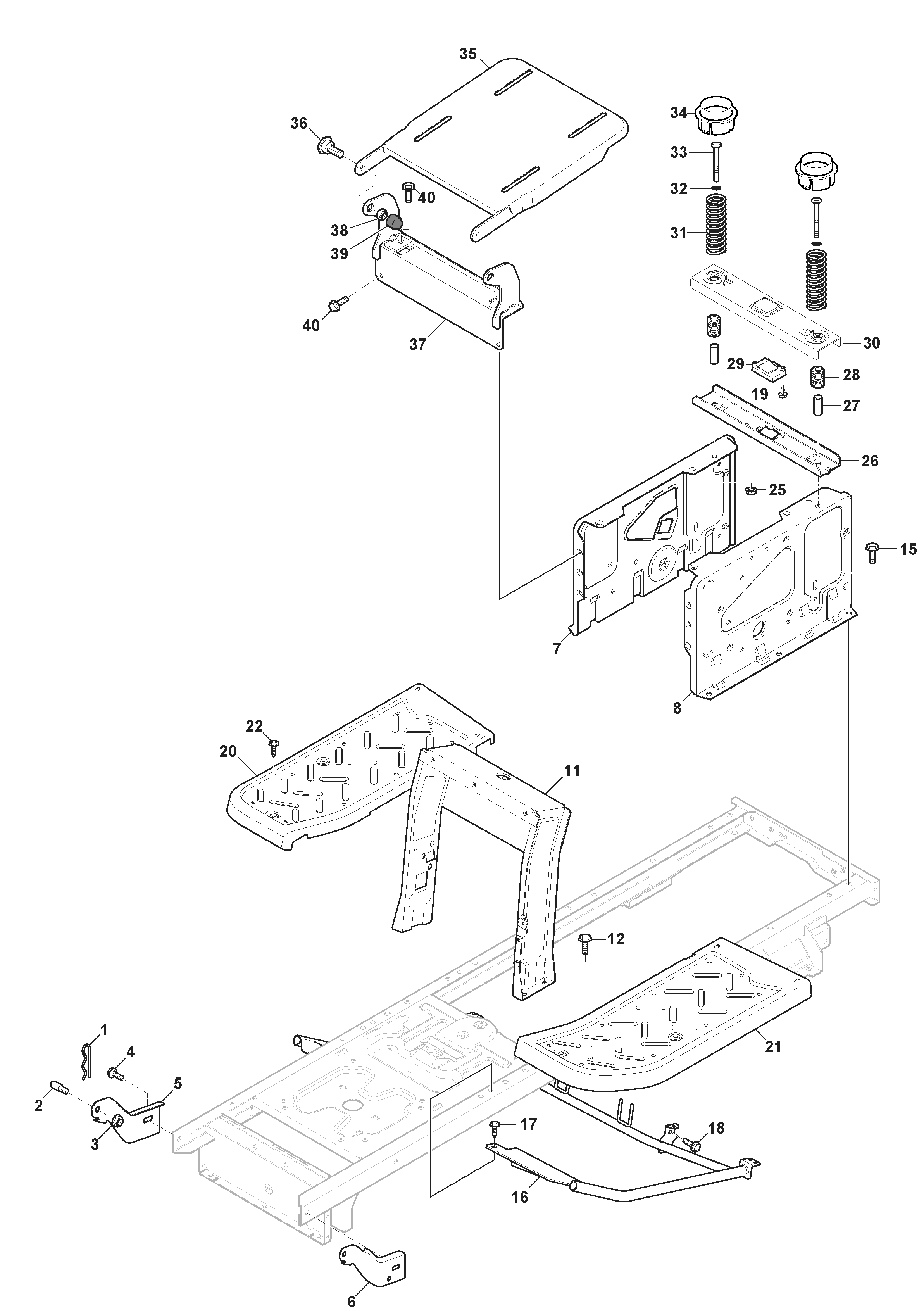 MTF 98H SD - Frame - ABS Aesthetic Parts