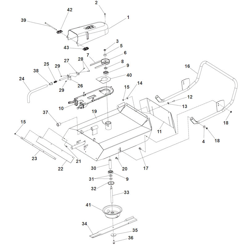 Mountfield Manor 95H 219510033/M10 Grassland Mower Spares