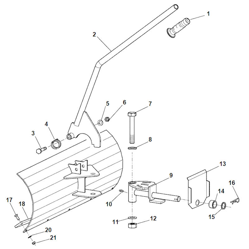 Mountfield Manor 95H 219510033/M10 Snow Blade Spares