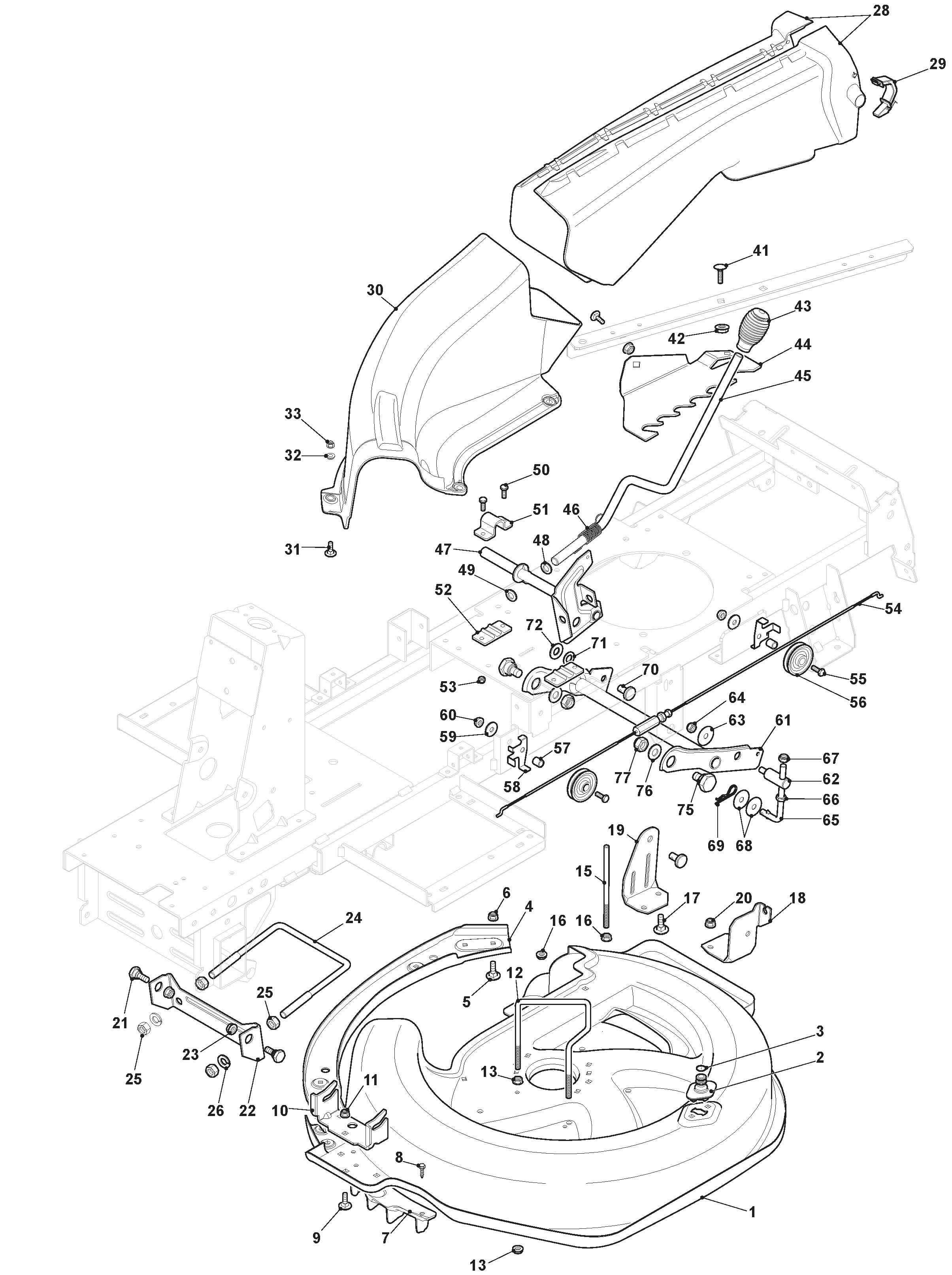 Mountfield Rider R27H 2T0072486/MC - Cutting Plate