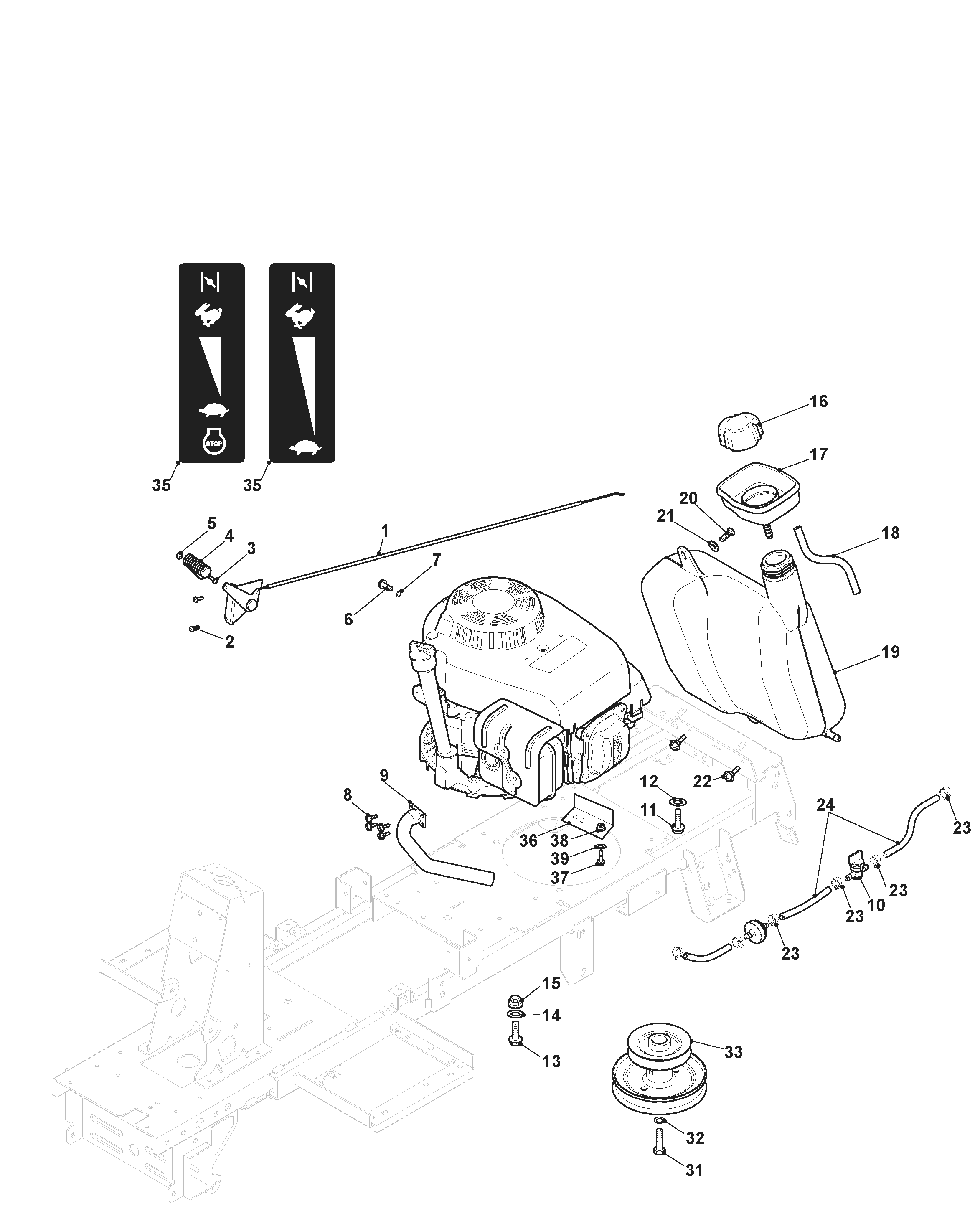 Mountfield Rider R27H 2T0072486/MC - Engine - ST.