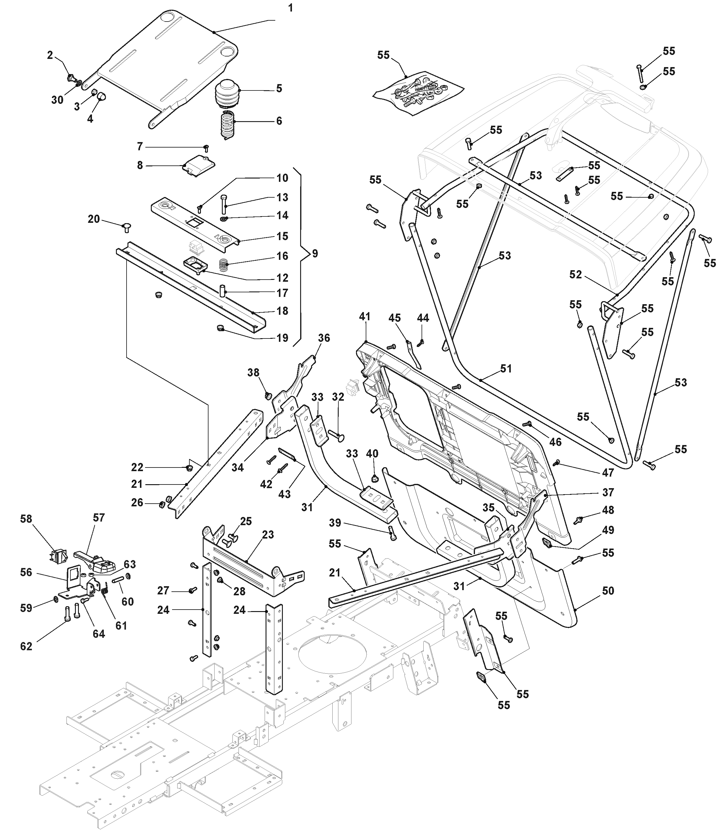 Mountfield Rider R27H 2T0072486/MC - Frame