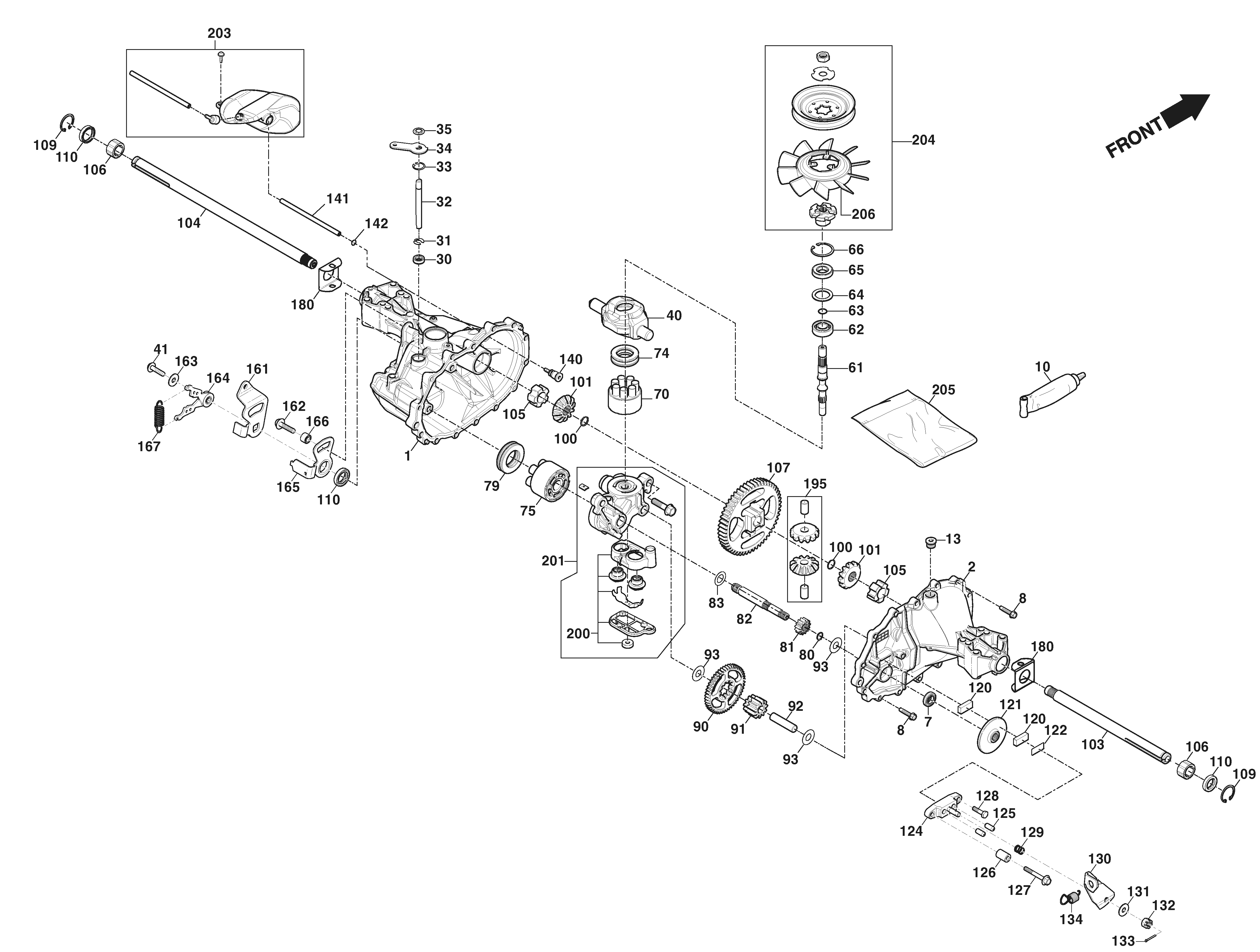 Mountfield Rider R27H 2T0072486/MC - Transmission Unit