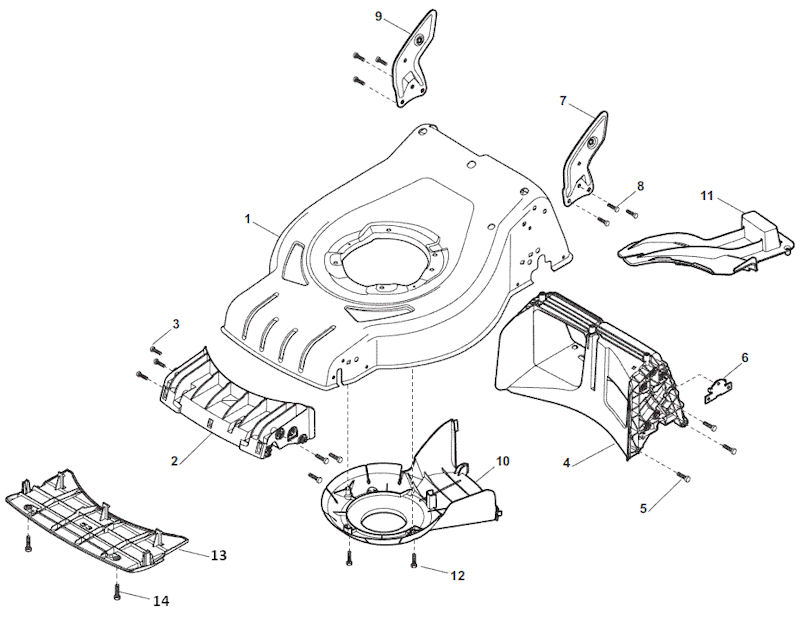 Mountfield S46HPLI 295485003/M16 Chassis Spares