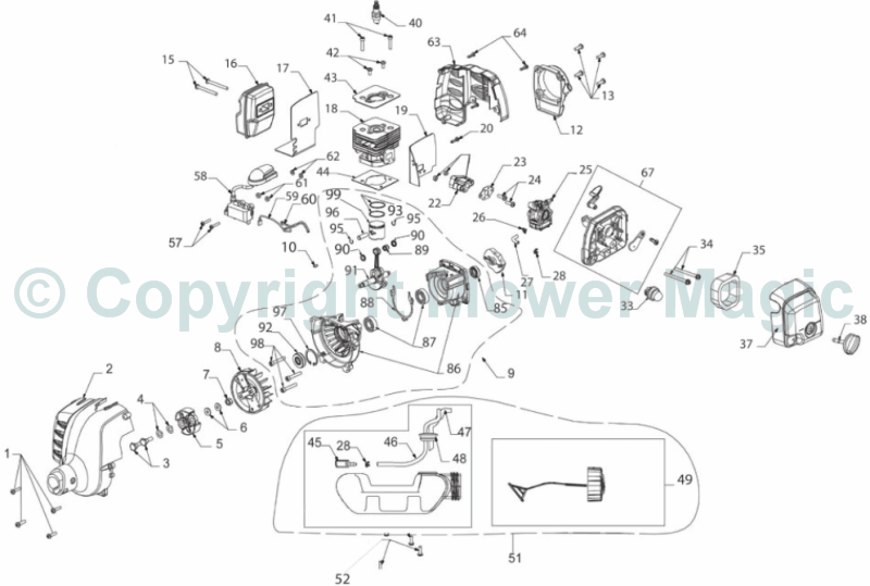 Ryobi PBC254YES 2