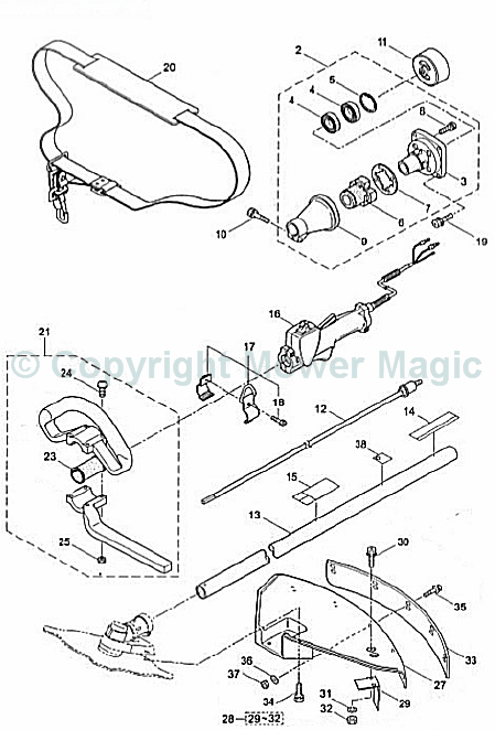 Ryobi PBC3243ML 1