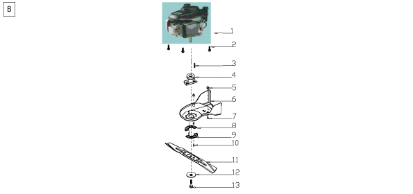Sherpa Lawnmower ST53H - Diagram B