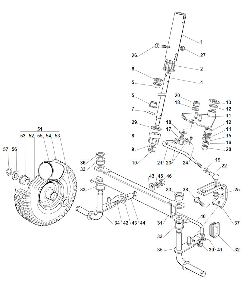 Rider 25 Steering