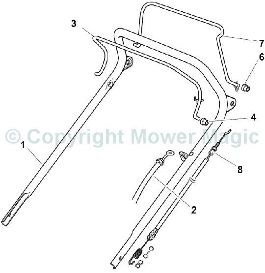 Handle Upper Part - Mountfield S420PD (2010 - 2011) 294435023/M10