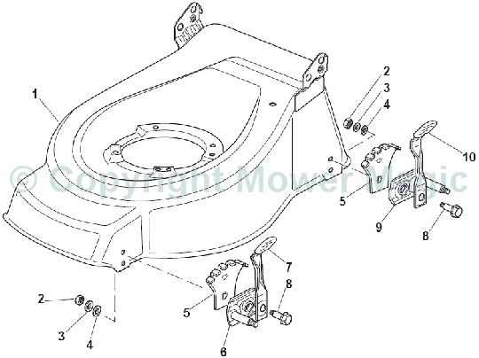 Deck and Height Adjusting Mountfield S421HP (2011) 2994434043/M11